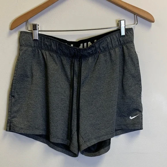 Nike Women's Charcoal Athletic Shorts - Picture 1 of 3